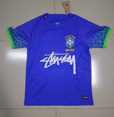 Brazil Football Jersey Stussy Flower Edition