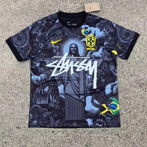 Brazil Football Jersey Stussy Goddess Edition