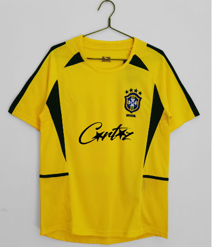 Brazil Home Football Jersey 2002 Season Personalized Edition
