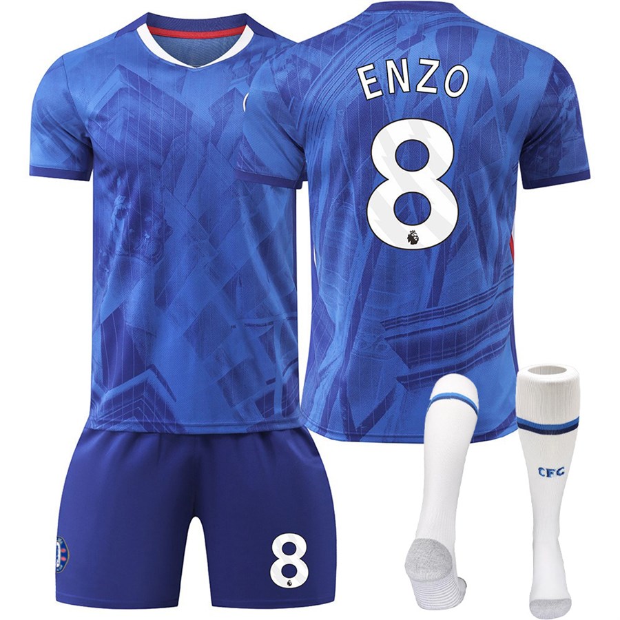 Chelsea Football Kit No. 8 Enzo With Socks