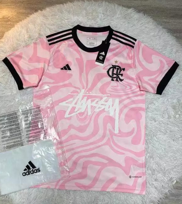 Flamenco Football Jersey Stussy Pink Edition 01