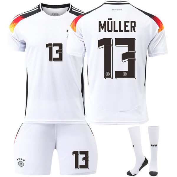 Germany Home Football Kit No. 13 Muller With Socks
