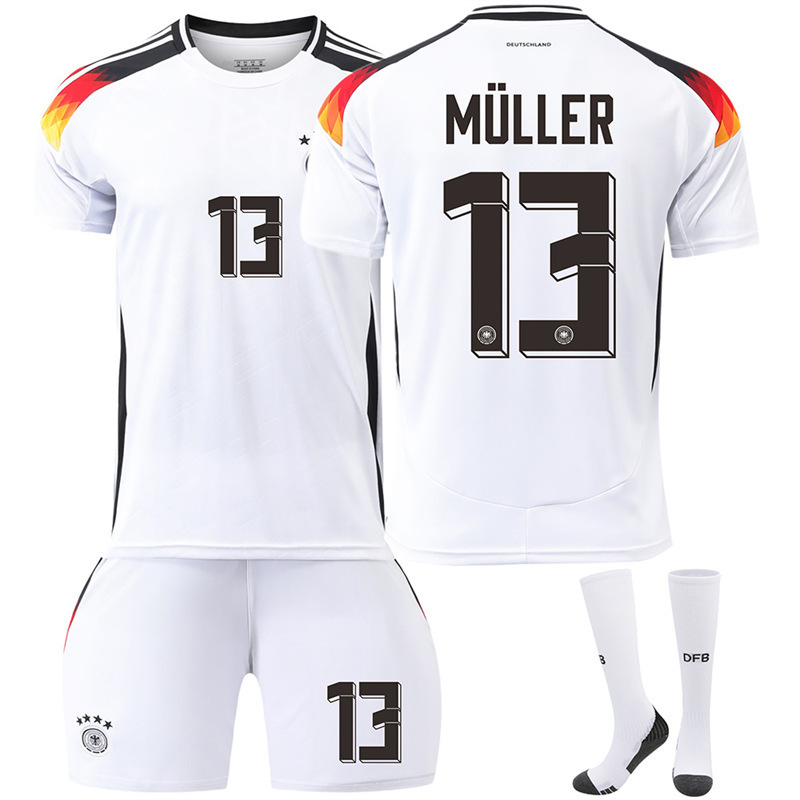 Germany Home Football Kit No. 13 Muller With Socks