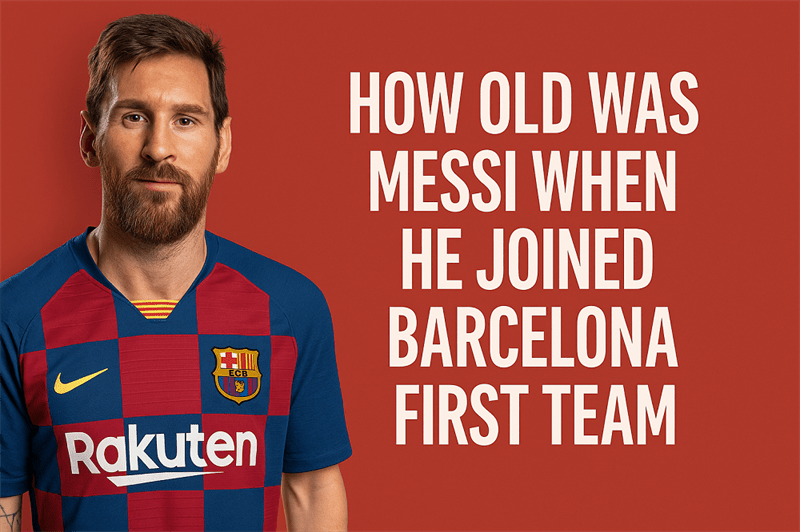 How Old Was Messi When He Joined Barcelona First Team