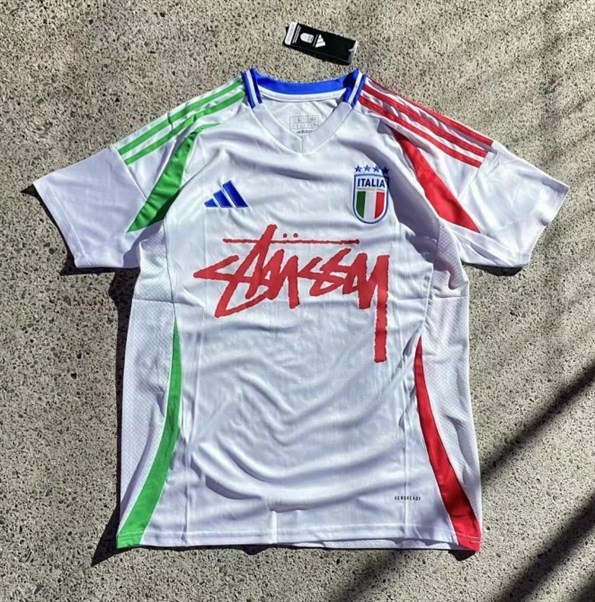 Italy Football Jersey Stussy 01 Edition