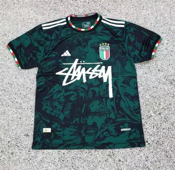 Italy Football Jersey Stussy Edition