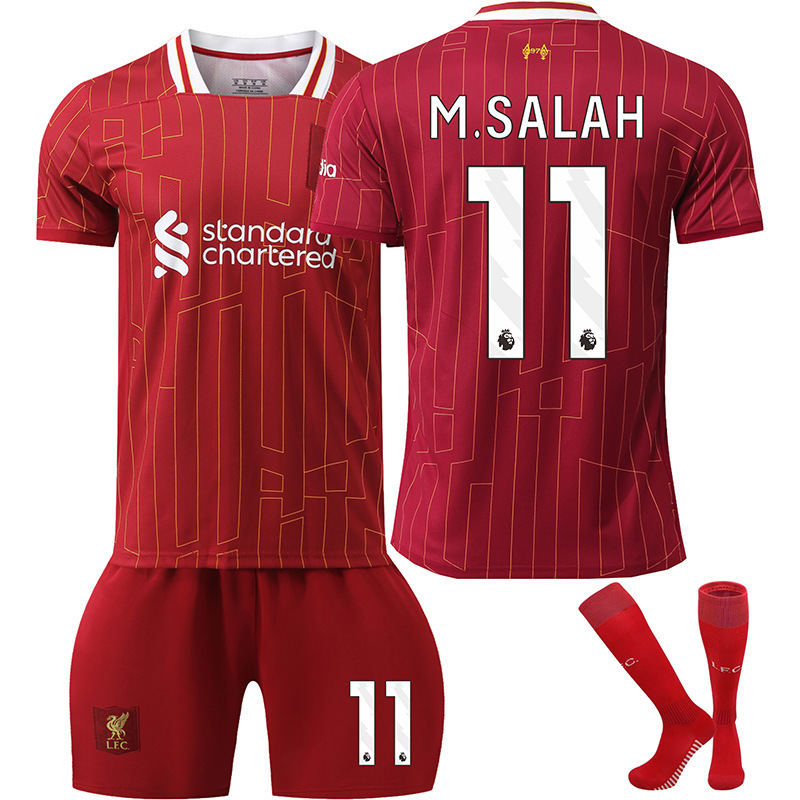 Liverpool Home Football Kit No. 11 Salah With Socks