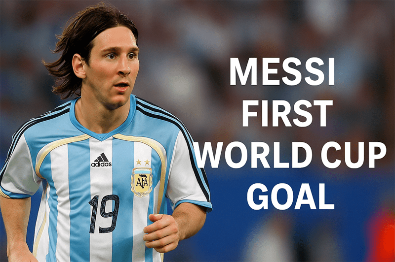 Messi First World Cup Goal