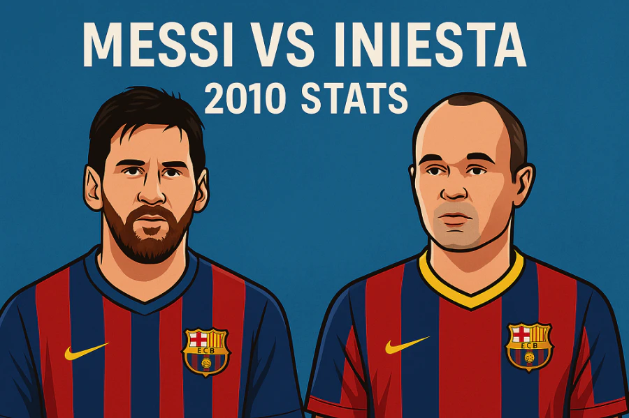 Messi Vs Iniesta 2010 Stats