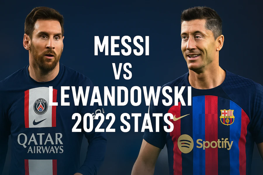 Messi Vs Lewandowski 2022 Stats
