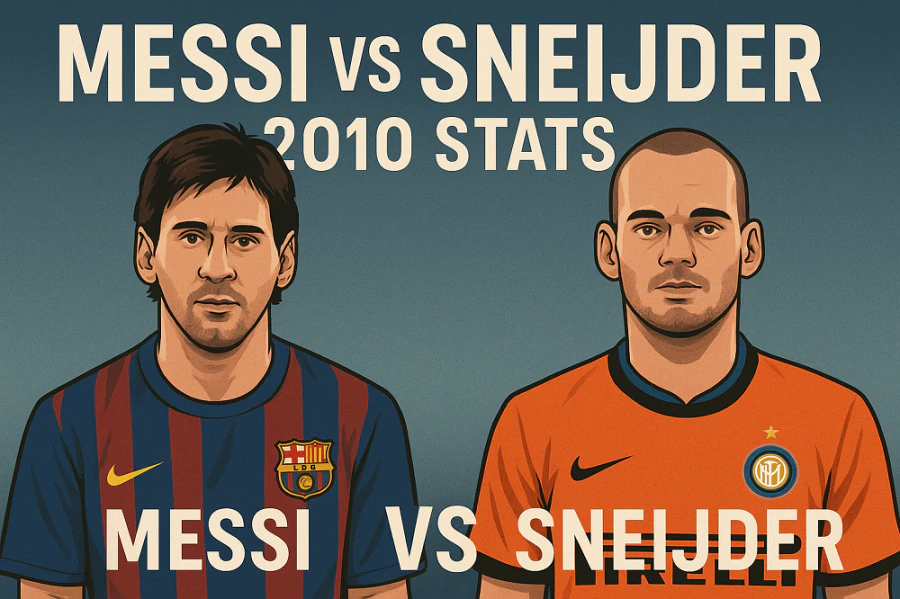 Messi Vs Sneijder 2010 Stats