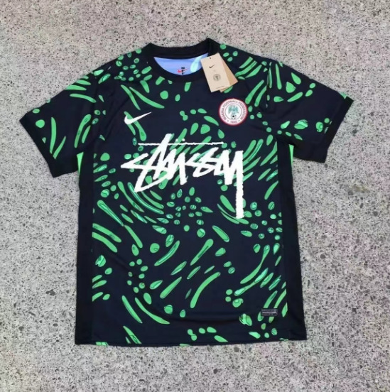 Nigeria Football Jersey Stussy Old Style Edition