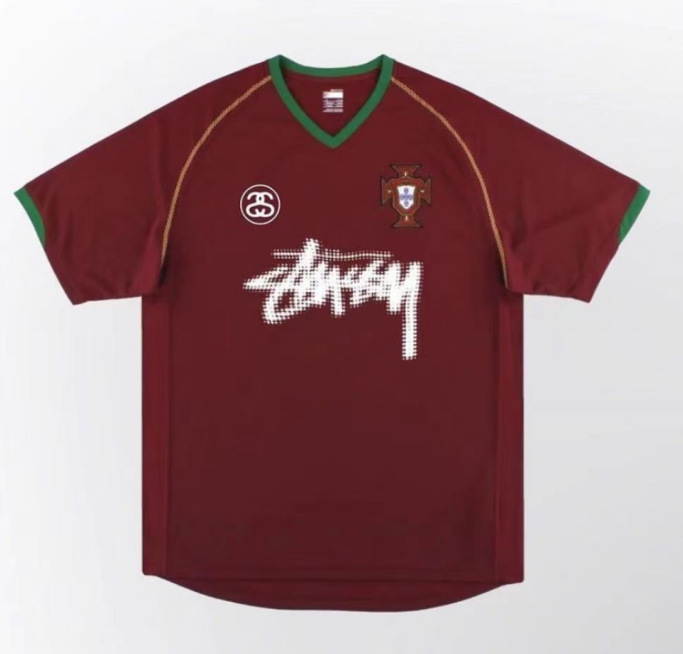 Portugal Retro Football Jersey Stussy Edition